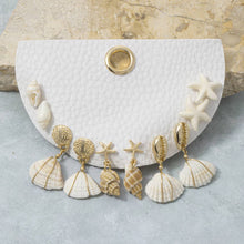 Load image into Gallery viewer, Wire Wrapped Shell Drop Earrings Set