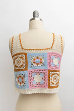 Load image into Gallery viewer, Floral Mosaic Crochet Top