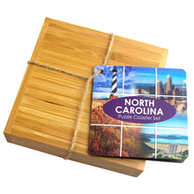 Load image into Gallery viewer, North Carolina Puzzle 4-Pc. Coaster Set with Case