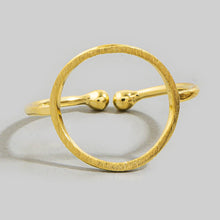 Load image into Gallery viewer, 18K Gold Dipped Open Circle Ring