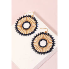 Load image into Gallery viewer, Beaded Hoop Earrings