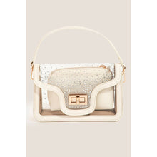Load image into Gallery viewer, Transparent Rectangle Studded Crossbody Bag