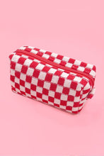 Load image into Gallery viewer, CHECKER MAKEUP POUCH BAG