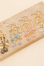 Load image into Gallery viewer, Beaded Flower Earrings