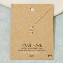 Load image into Gallery viewer, Gold Dipped Sea Horse Pendant Necklace