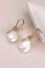 Load image into Gallery viewer, WIRED BOW WITH OPAL TEARDROP EARRINGS