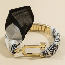Load image into Gallery viewer, Scarf Wrapped Tube Bangle Bracelet