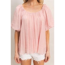 Load image into Gallery viewer, Gathered Puff Sleeve Blouse