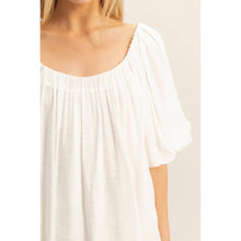 Load image into Gallery viewer, Gathered Puff Sleeve Blouse