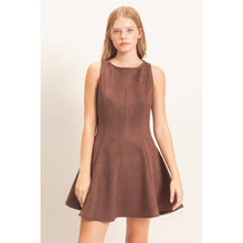 Load image into Gallery viewer, Sleeveless Suede Mini Dress