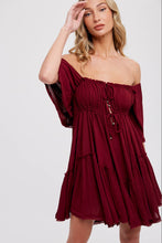 Load image into Gallery viewer, Ruffle Hem Mini Dress