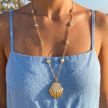Load image into Gallery viewer, Shell And Starfish Station Chain Necklace
