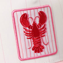 Load image into Gallery viewer, Lobster Seersucker Brim Trucker Hat