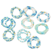 Load image into Gallery viewer, Assorted Color 2mm Stretch Seed Bead Rings