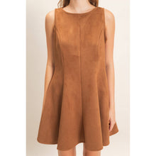 Load image into Gallery viewer, Sleeveless Suede Mini Dress