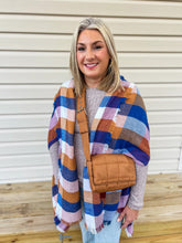 Load image into Gallery viewer, Plaid Poncho