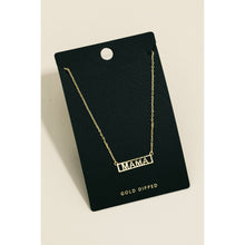 Load image into Gallery viewer, Gold Dipped Mama Box Logo Necklace