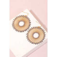 Load image into Gallery viewer, Beaded Hoop Earrings