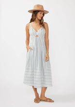 Load image into Gallery viewer, Striped Midi Dress with Cutouts