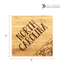 Load image into Gallery viewer, North Carolina Puzzle 4-Pc. Coaster Set with Case