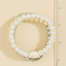 Load image into Gallery viewer, Glass Pearl Shell Beaded Stretch Bracelet