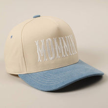 Load image into Gallery viewer, MOMMIN' Letter Embroidery Two-Tone Trucker Hat