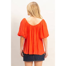 Load image into Gallery viewer, Gathered Puff Sleeve Blouse