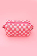 Load image into Gallery viewer, CHECKER MAKEUP POUCH BAG