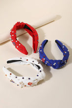 Load image into Gallery viewer, USA Charm Knot Headband