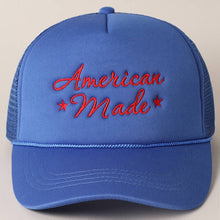 Load image into Gallery viewer, American Made Embroidery Trucker Hat