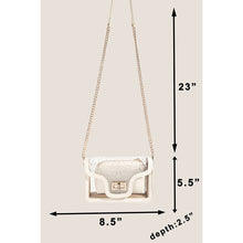 Load image into Gallery viewer, Transparent Rectangle Studded Crossbody Bag