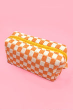 Load image into Gallery viewer, CHECKER MAKEUP POUCH BAG