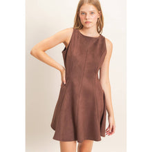 Load image into Gallery viewer, Sleeveless Suede Mini Dress
