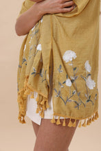 Load image into Gallery viewer, Floral Embroidered Tassel Hem Kimono Cardigan