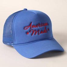 Load image into Gallery viewer, American Made Embroidery Trucker Hat