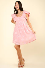 Load image into Gallery viewer, Flower Organza Mini Dress