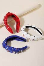 Load image into Gallery viewer, USA Charm Knot Headband