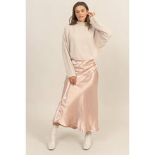 Load image into Gallery viewer, Satin High Waist Midi Skirt
