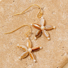 Load image into Gallery viewer, Pearl and Shell Earrings