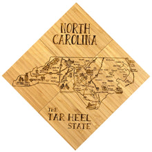 Load image into Gallery viewer, North Carolina Puzzle 4-Pc. Coaster Set with Case