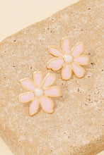 Load image into Gallery viewer, Epoxy Flower Stud Earrings