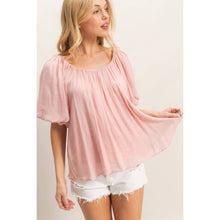 Load image into Gallery viewer, Gathered Puff Sleeve Blouse
