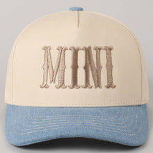 Load image into Gallery viewer, MINI Lettering Embroidery Two-Tone Baseball Cap For Kids
