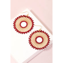 Load image into Gallery viewer, Beaded Hoop Earrings