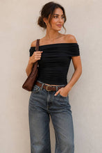 Load image into Gallery viewer, Fold-Over Ruched Top