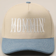 Load image into Gallery viewer, MOMMIN' Letter Embroidery Two-Tone Trucker Hat
