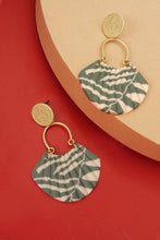 Load image into Gallery viewer, MIXED PRINT DROP POLYMER EARRINGS
