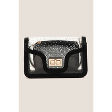 Load image into Gallery viewer, Transparent Rectangle Studded Crossbody Bag