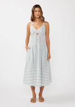Load image into Gallery viewer, Striped Midi Dress with Cutouts