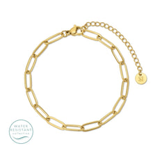 Load image into Gallery viewer, Paperclip Chain Bracelet, Water-Resistant